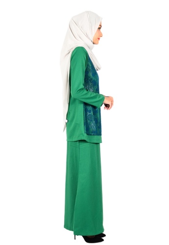 Buy Baju Kurung Lace Kalina from MyTrend in Green only 139