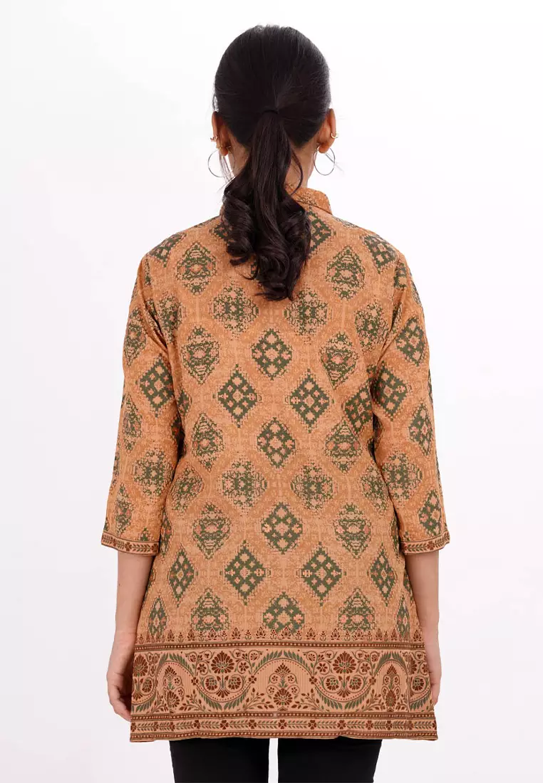 Le Reve Printed Georgette Ladies Shirt