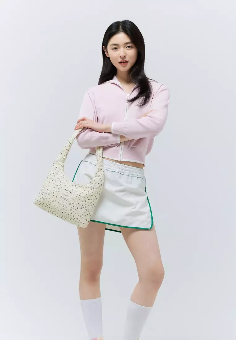 DEW Nylon Shoulder Bag Flower