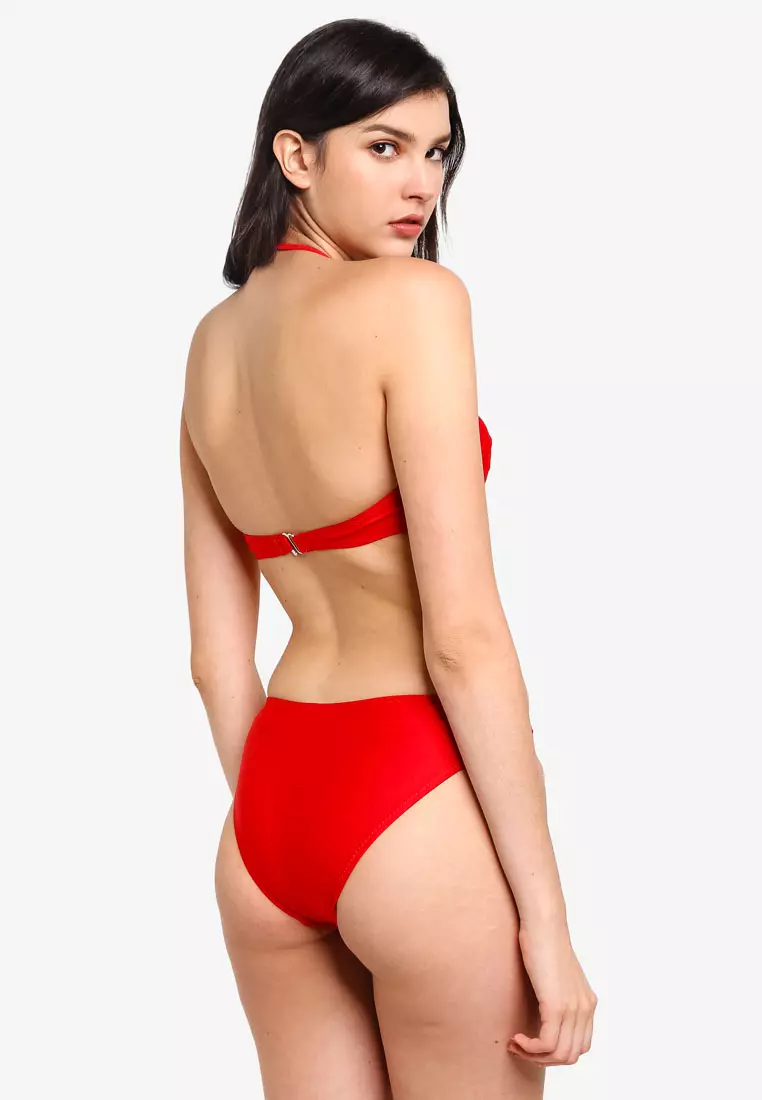 Essentials Underwire Bandeau Bikini Swim Top