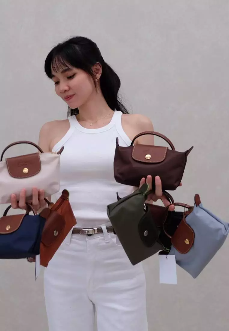 Le Pliage Original Pouch With Handle Steel