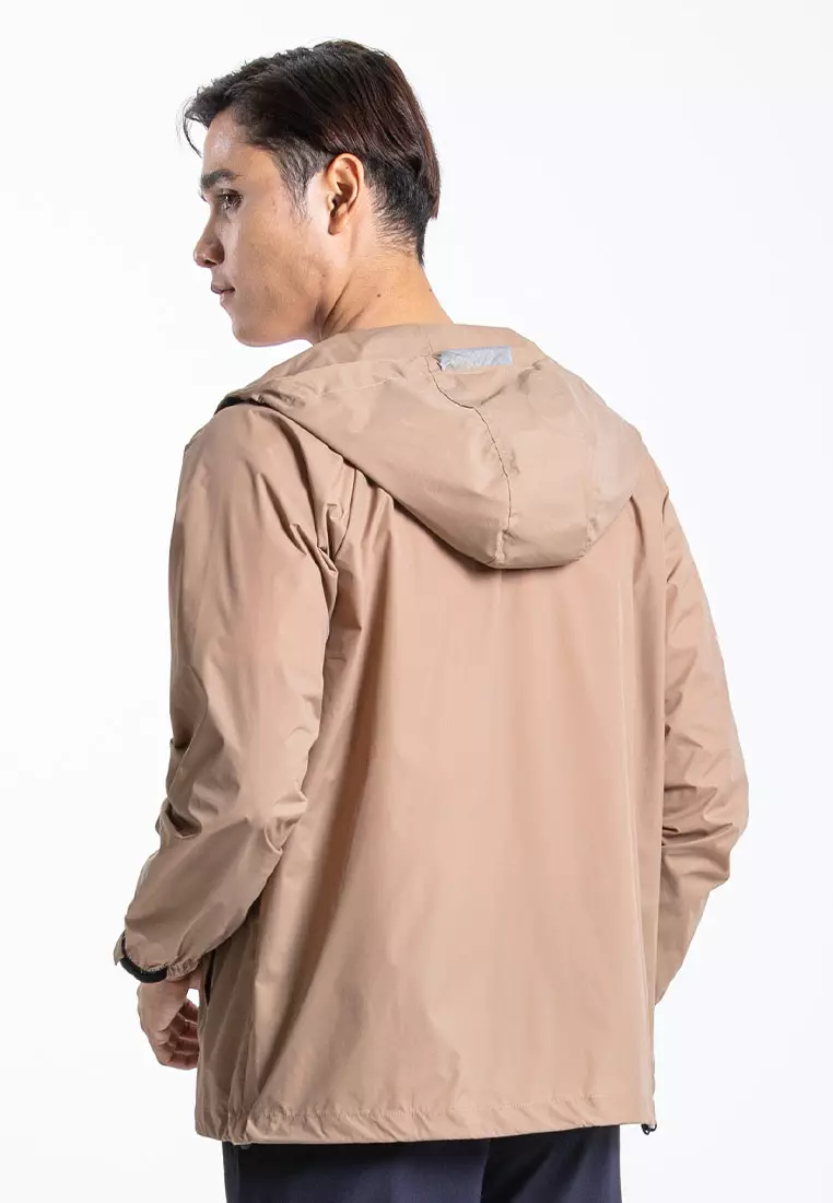 Forest Premium Windbreaker Men Jacket Reflective Jogging Running Waterproof Jacket - 30392-16LtKhaki
