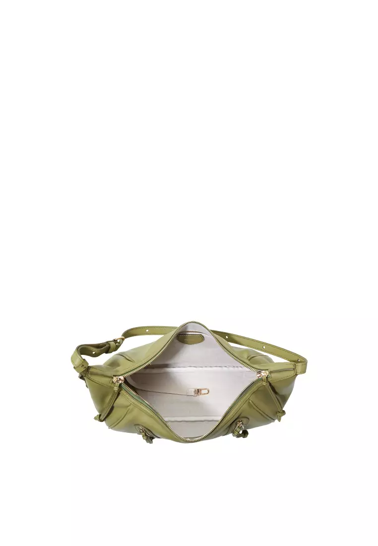 Ursula V11 2-Way Drape 小型單肩斜背袋 - 奇異果