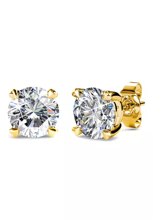 Solitaire Studs Embellished with SWAROVSKI® crystals
