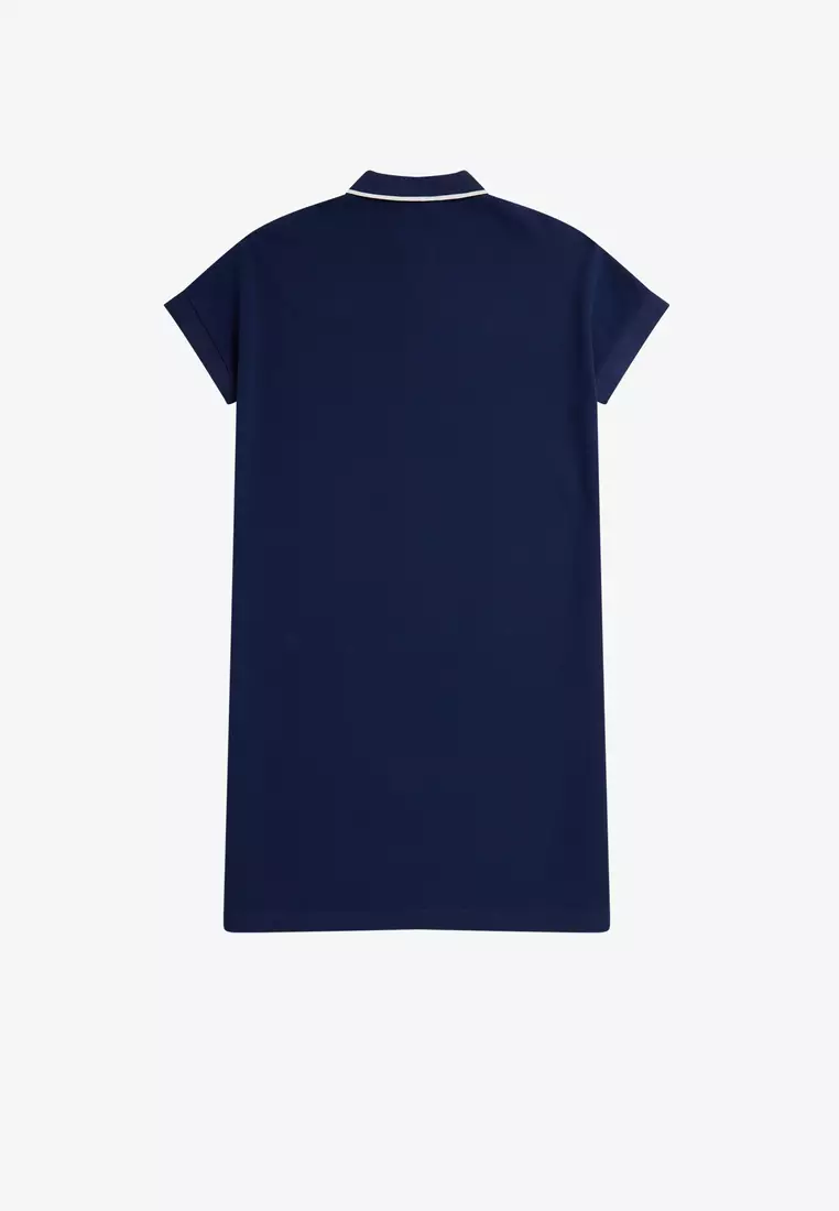 Fred Perry D5172 Tipped Pique Dress (French Navy)