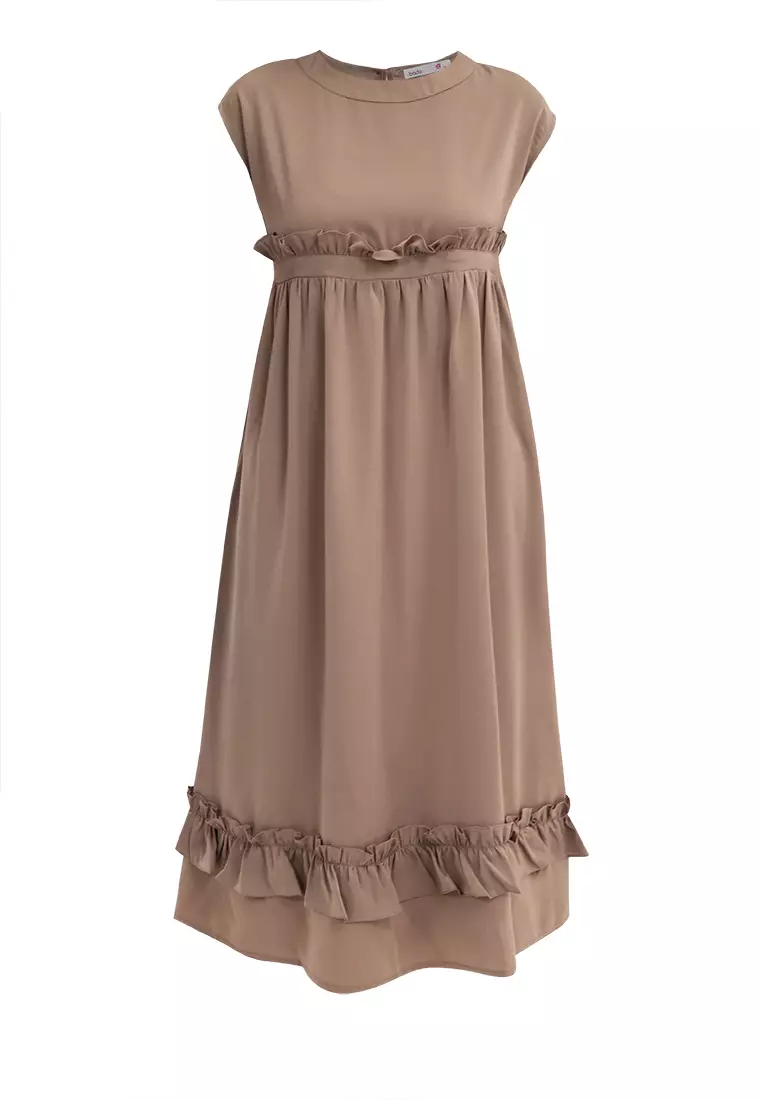AELIANA Ruffled Maxi Dress