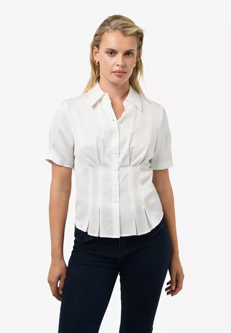 FORCAST Paige Short Sleeve Blouse