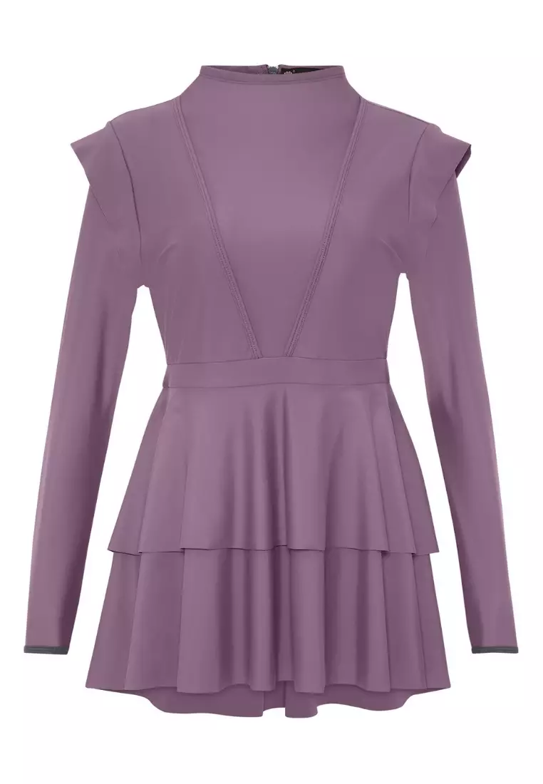 LANUUK Serena Modest Swim Dress – Dusk