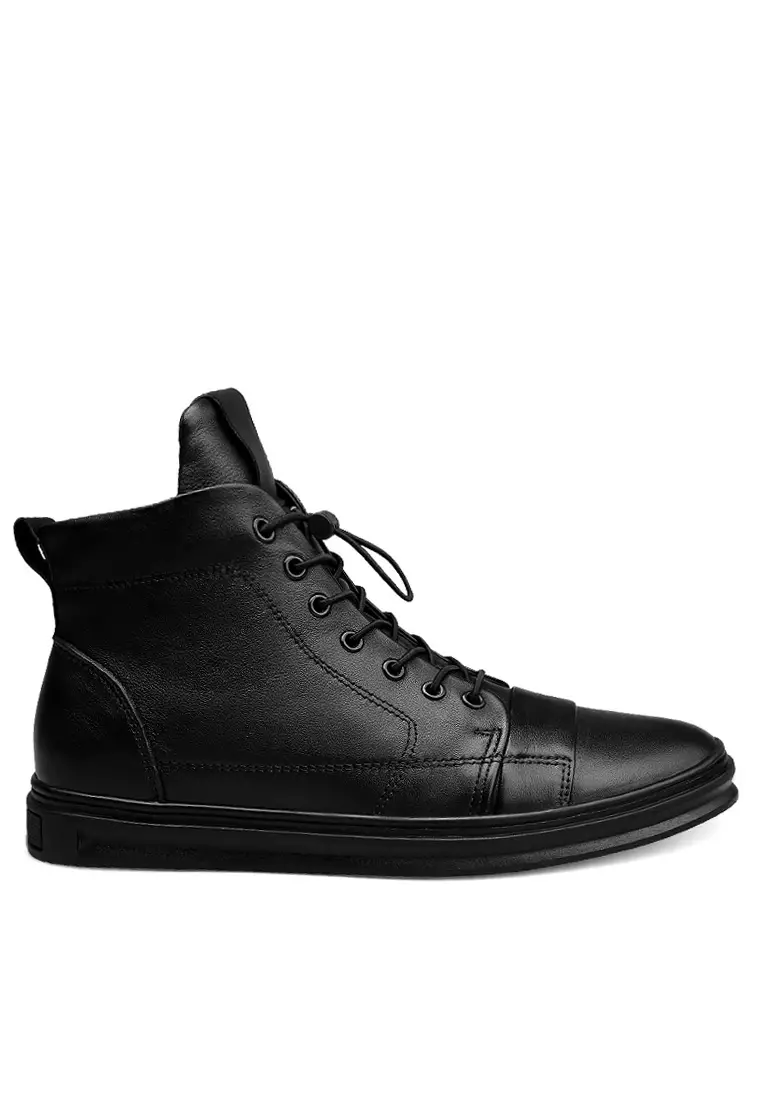 Discount on Twenty Eight Shoes  shoes - SKU: High Top Grain Leather Drawstring Sneaker Yy1918