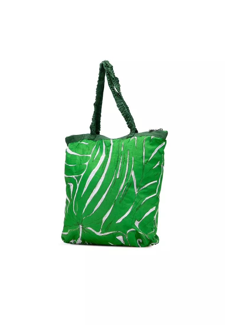 Pre-Loved Miu Miu Canvas Printed Ivy Tote