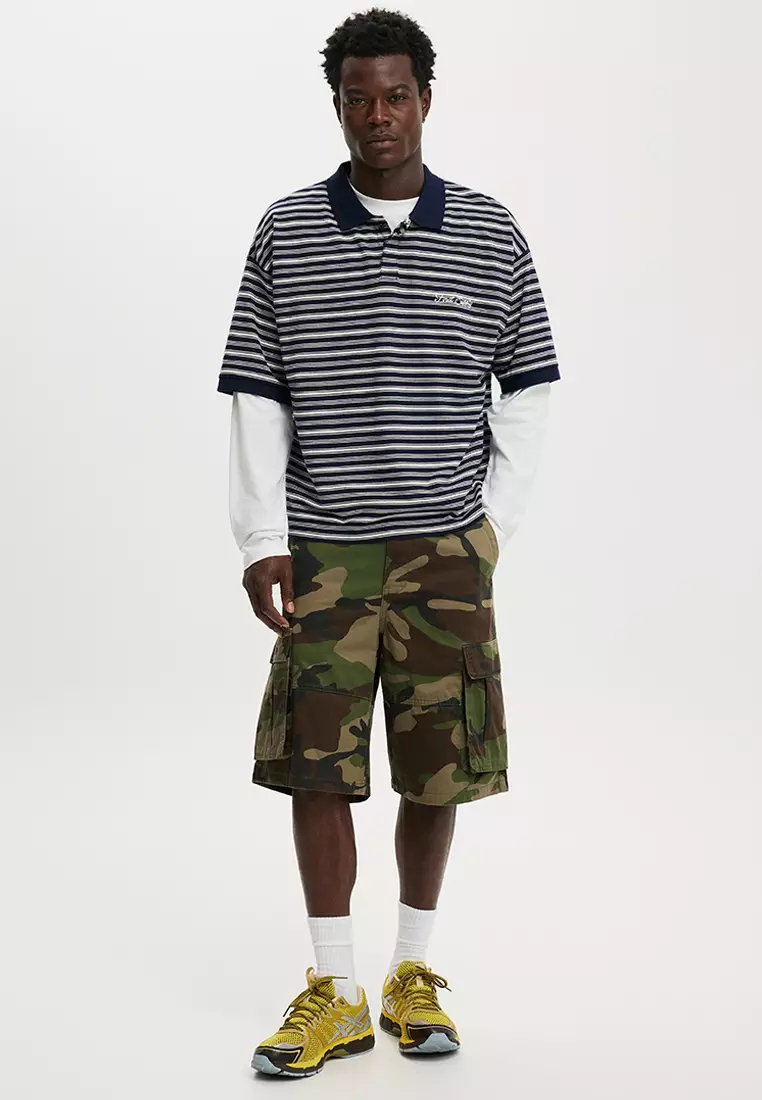 Buy Cotton On Box Fit Short Sleeve Polo Shirt 2026 Online | ZALORA