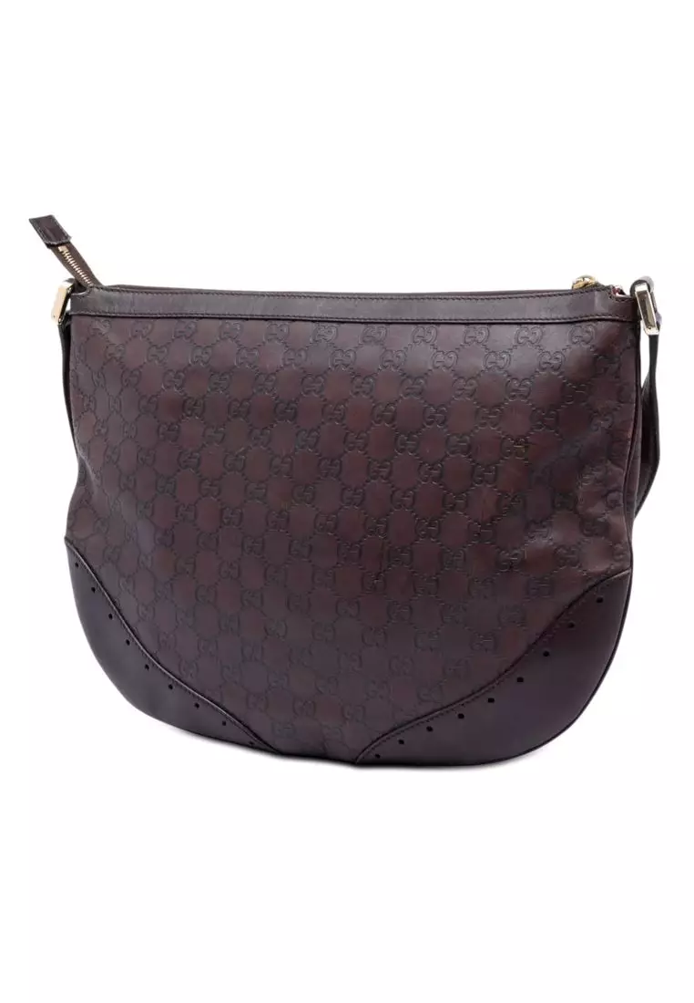 Pre-Loved Gucci Guccissima Punch Crossbody