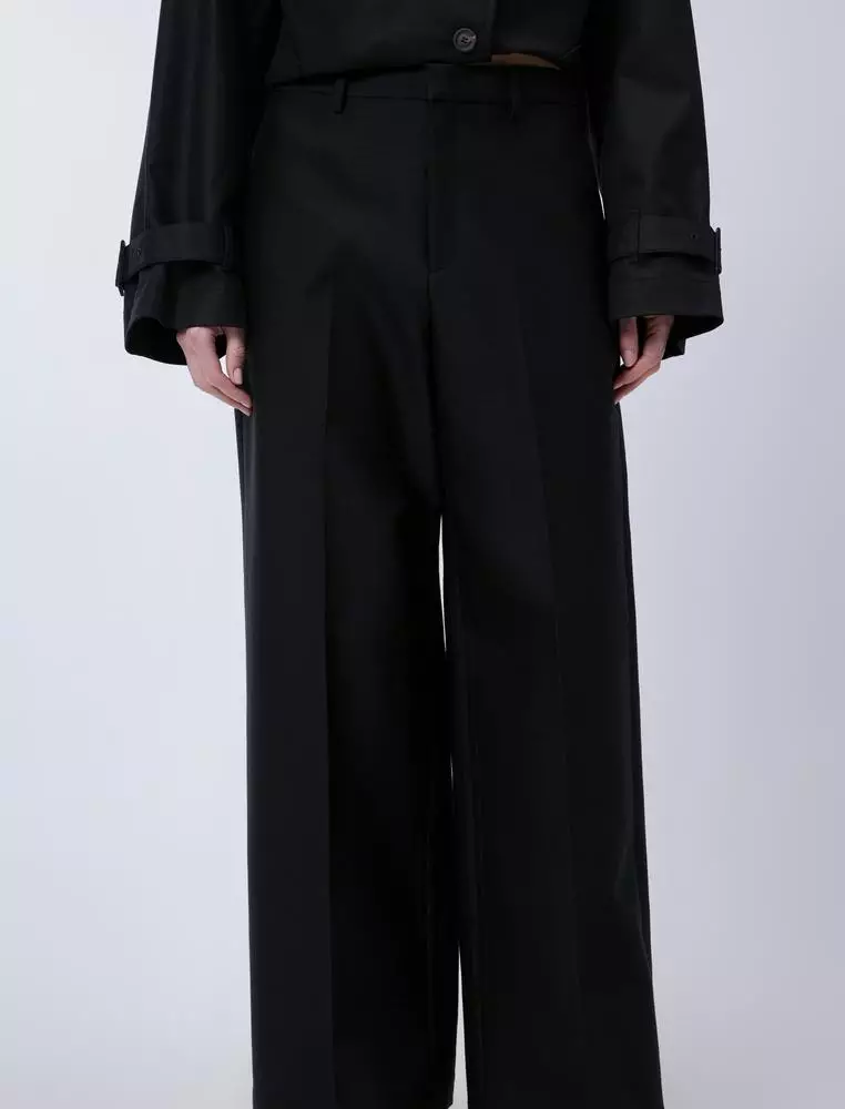 Loose Fit Wide Leg Long Pants