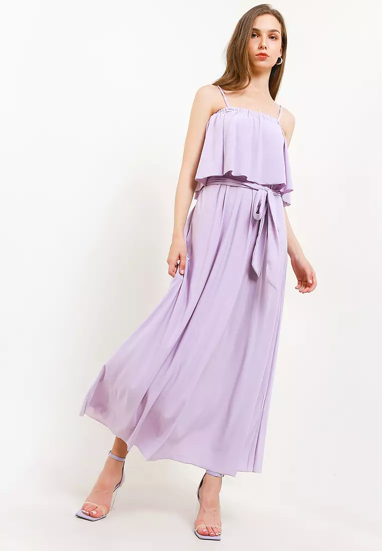 Jual BAYSIC 5 Ways Long Multiway Dress Lilac Original 2024 | ZALORA ...
