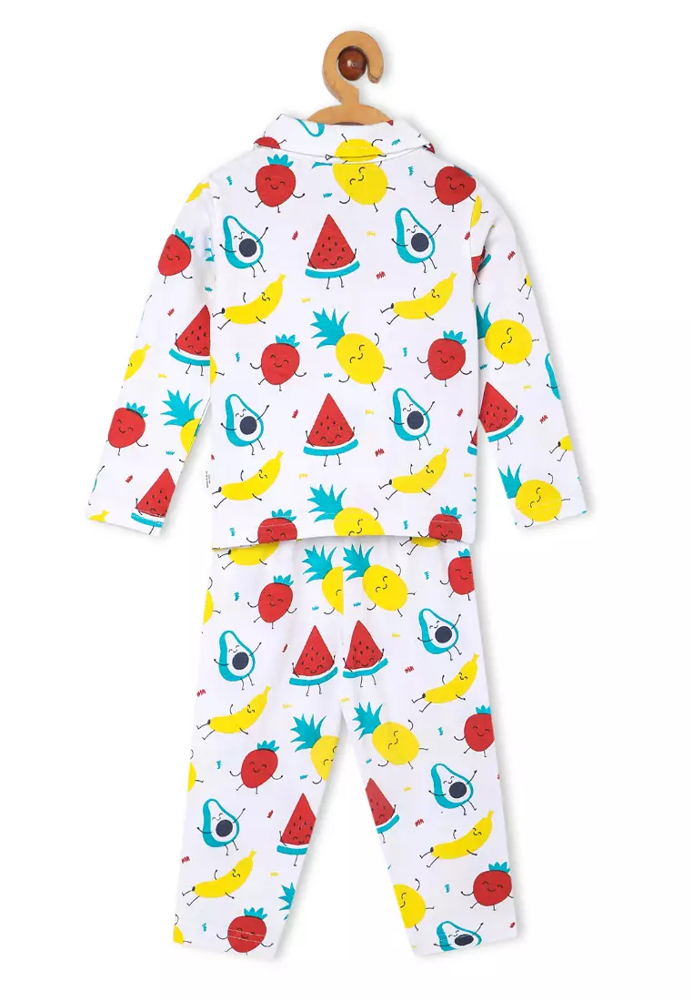 Baby And Kids Pajama Nightsuit Set - Fruity Cutie