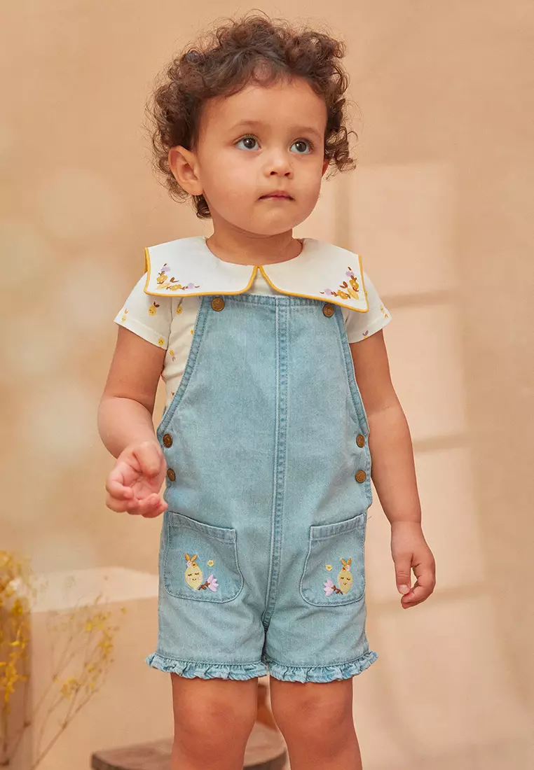 Short Denim Dungarees