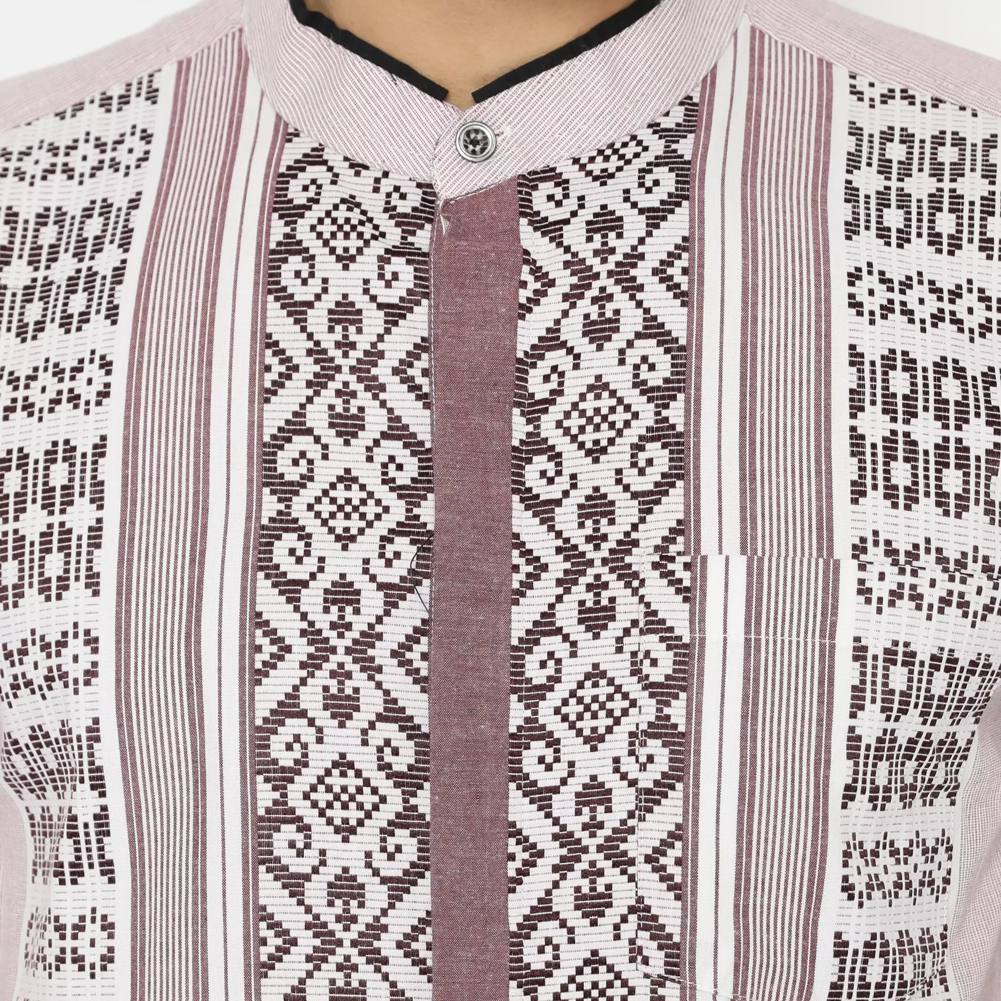 Platini Kemeja Koko Pria Lengan Pendek Katun Maroon 931083