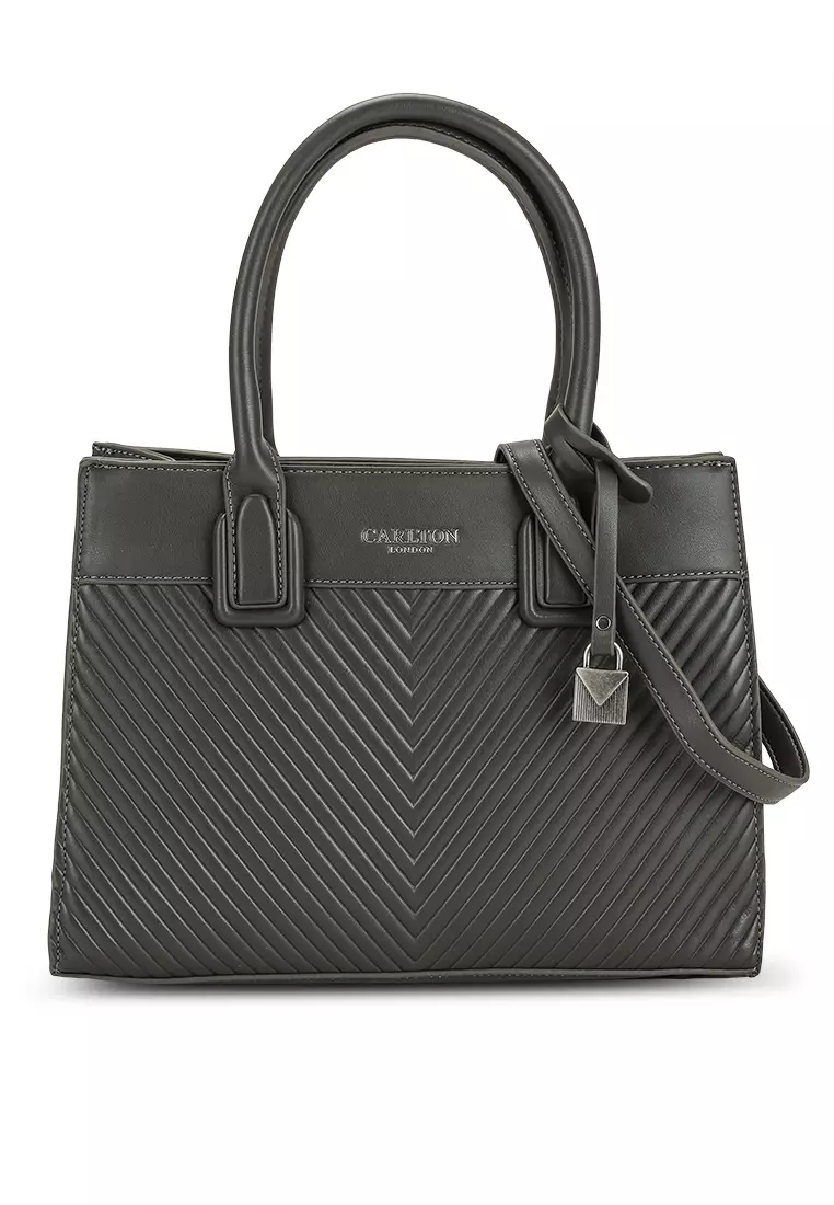 Buy Carlton London Faux Leather TopHandle Bag Online ZALORA Malaysia