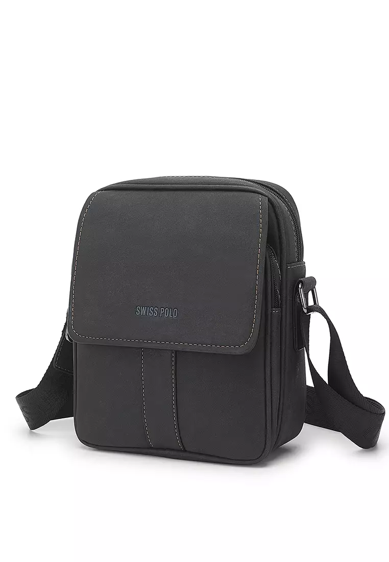 Men's Sling Bag / Crossbody Bag - Black