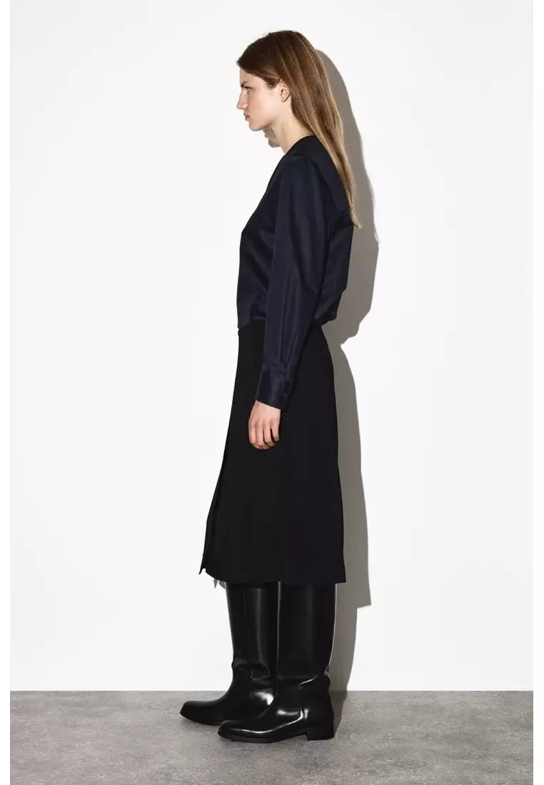SAILOR-COLLAR COTTON SHIRT