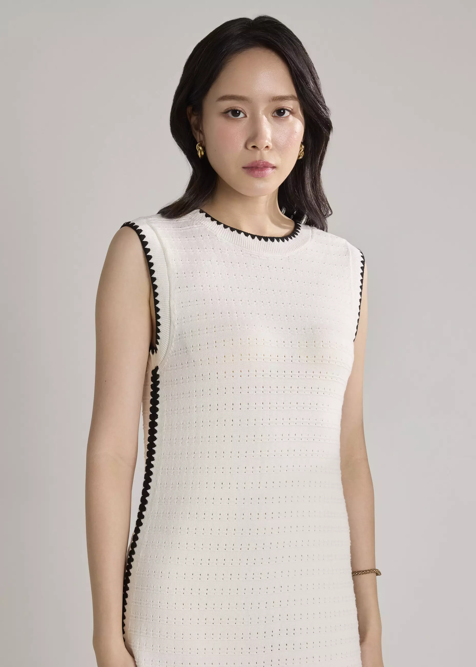 Jual Love, Bonito Dress Wanita - Multi-way Blanket Stitch Knit Dress Original 2026