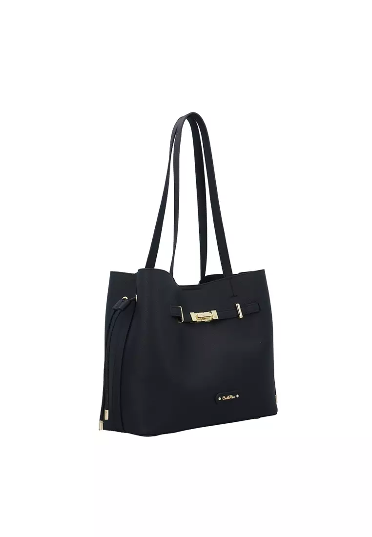 Buy Carlo Rino CR Cordelia Tote Bag - Black 2026 Online | ZALORA