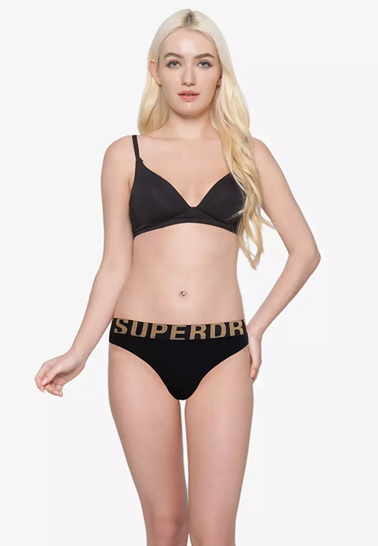 Superdry Womens Organic Cotton Large Logo Bikini Briefs