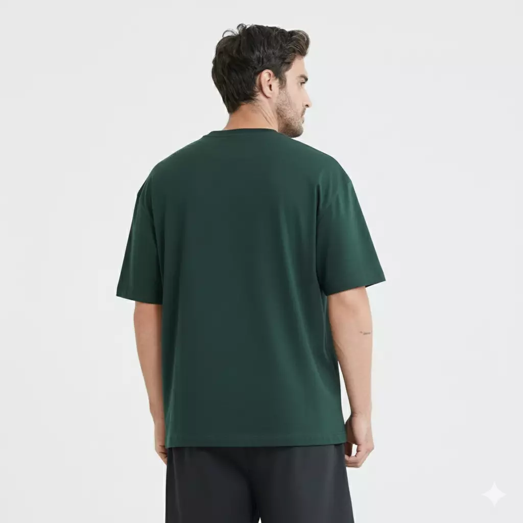 CELCIUS Kaos Pocket Oversize Lengan Pendek LIN001638C Dark Green