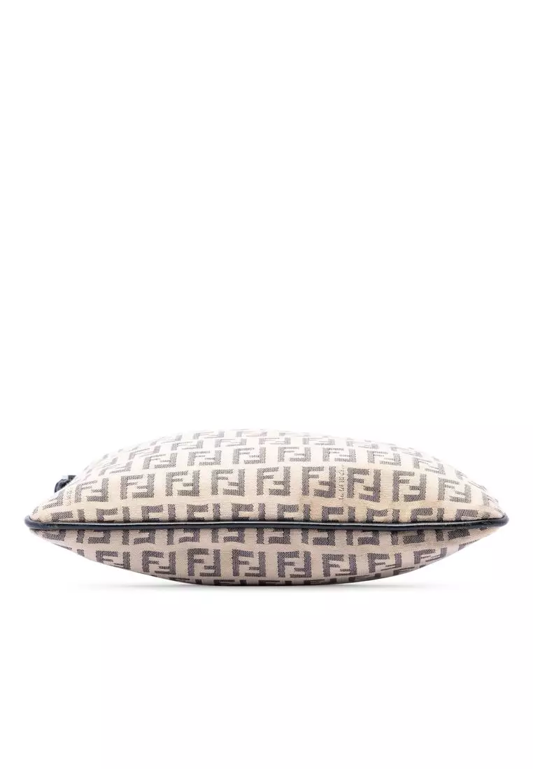 Pre-Loved Fendi Zucchino Canvas Crossbody