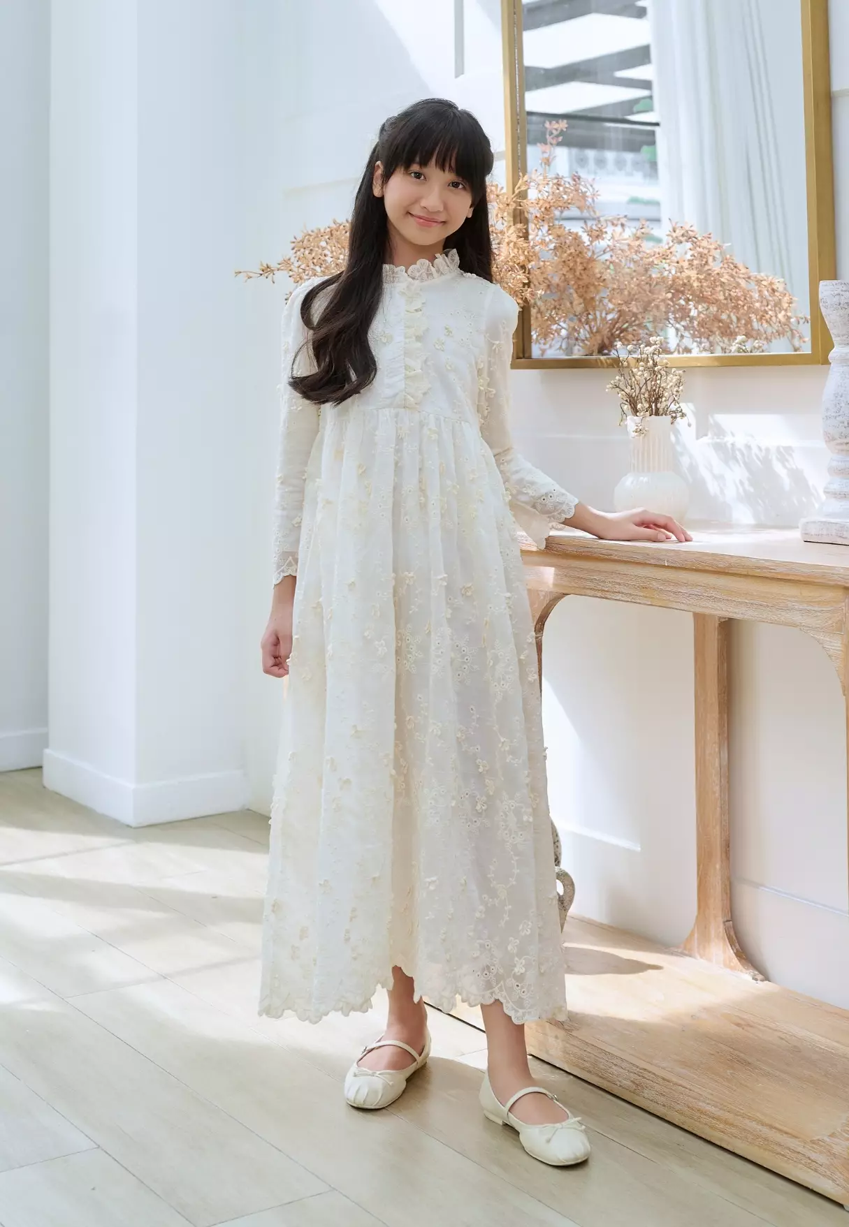 Kyra Dress - Ivory Kids