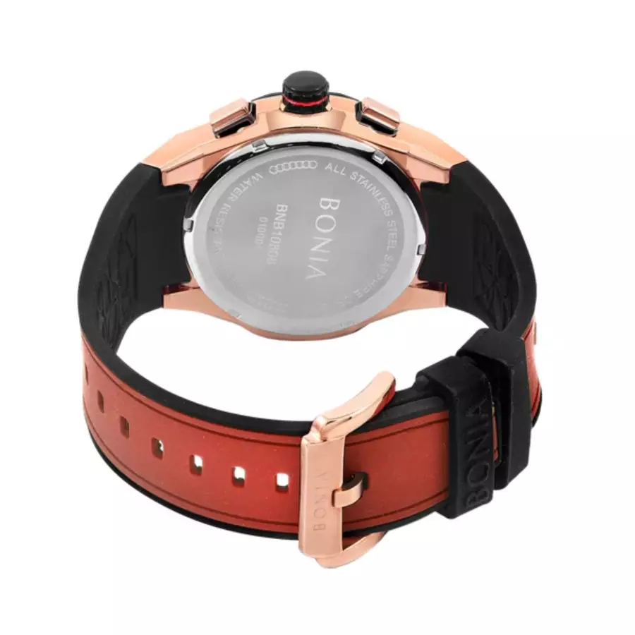 Bonia BNB10808-1062C Karet Merah Hitam Cowok