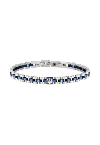 Shop Maserati Maserati Br Blue Steel Bracelet Jm320ast10 Online On Zalora Philippines