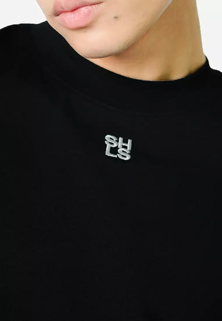 Embroidered T-Shirt in Black