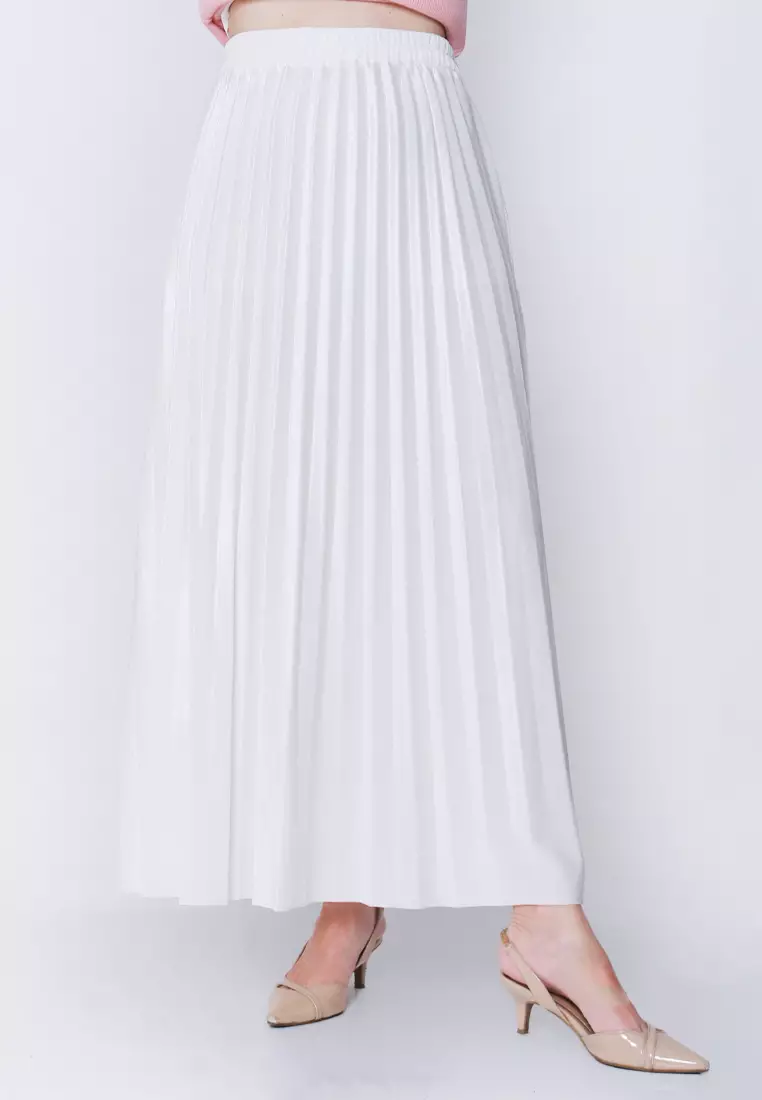 AYANNA Pleated Skirt Velvet