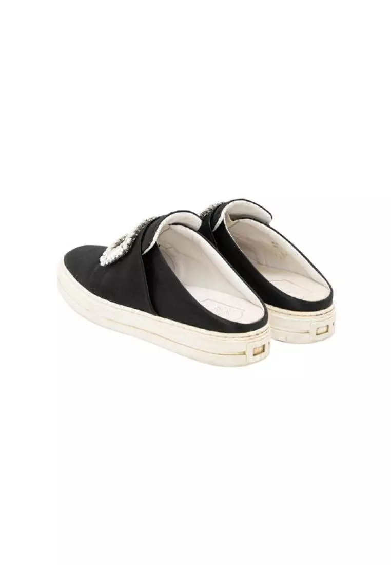 ROGER VIVIER Pre Loved ROGER VIVIER Sneaky Viv Strass Buckle Black
