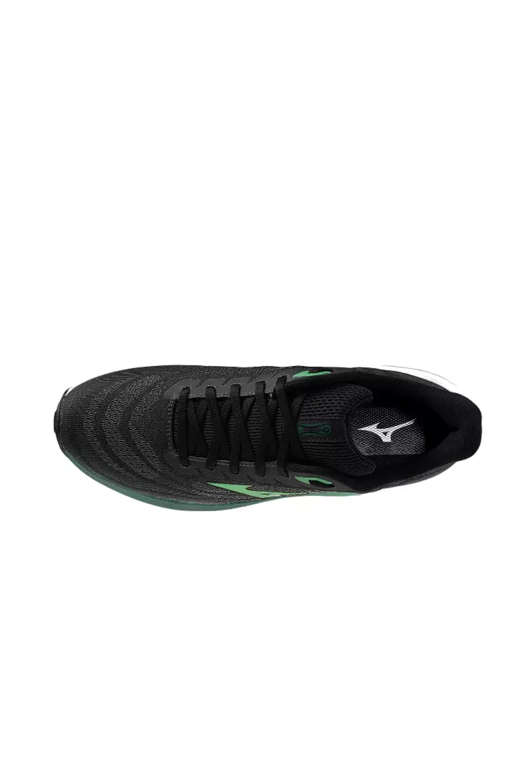 Wave Sky 9 Men's Running Shoe Black/Goblin Green/Alpine Green