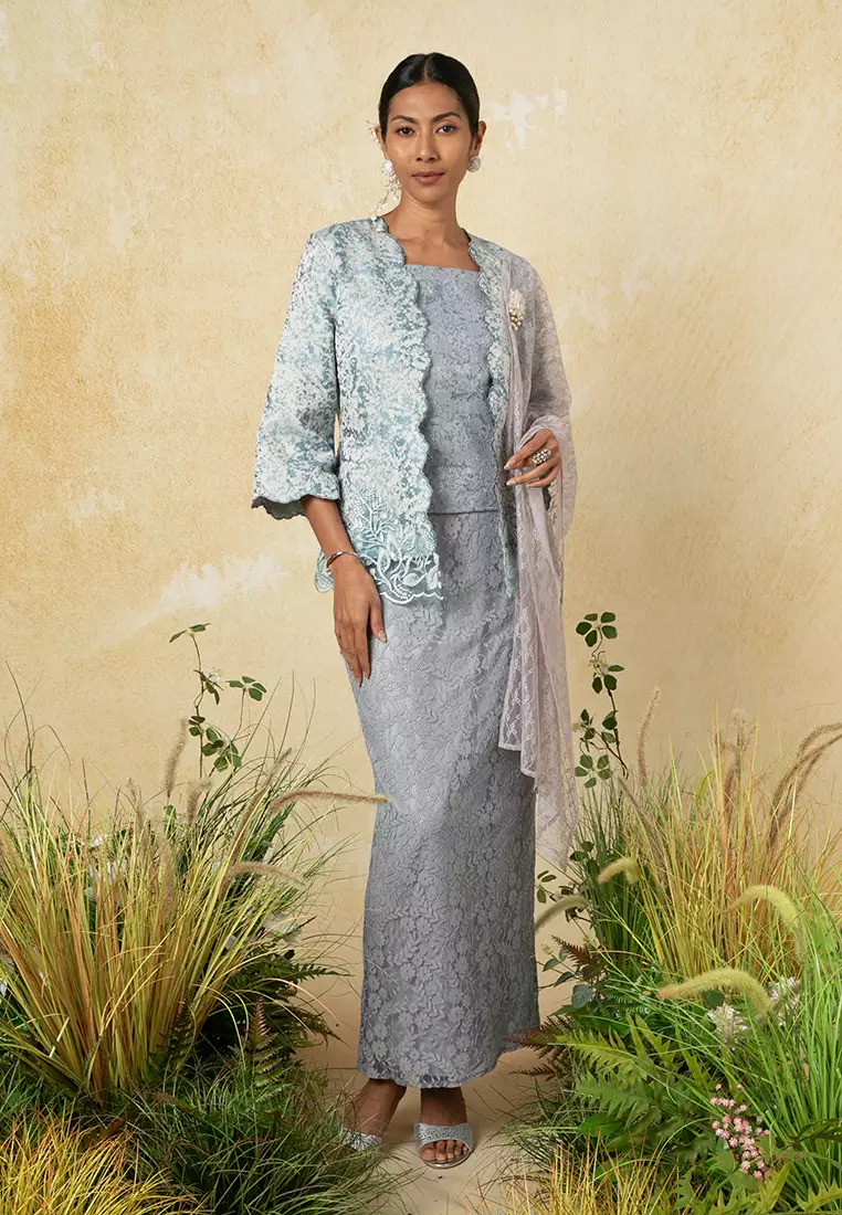 KEKWA KEBAYA KOTABARU WITH SELENDANG SET