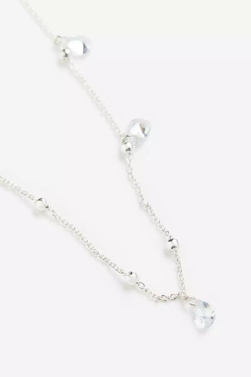 Rhinestone-pendant necklace