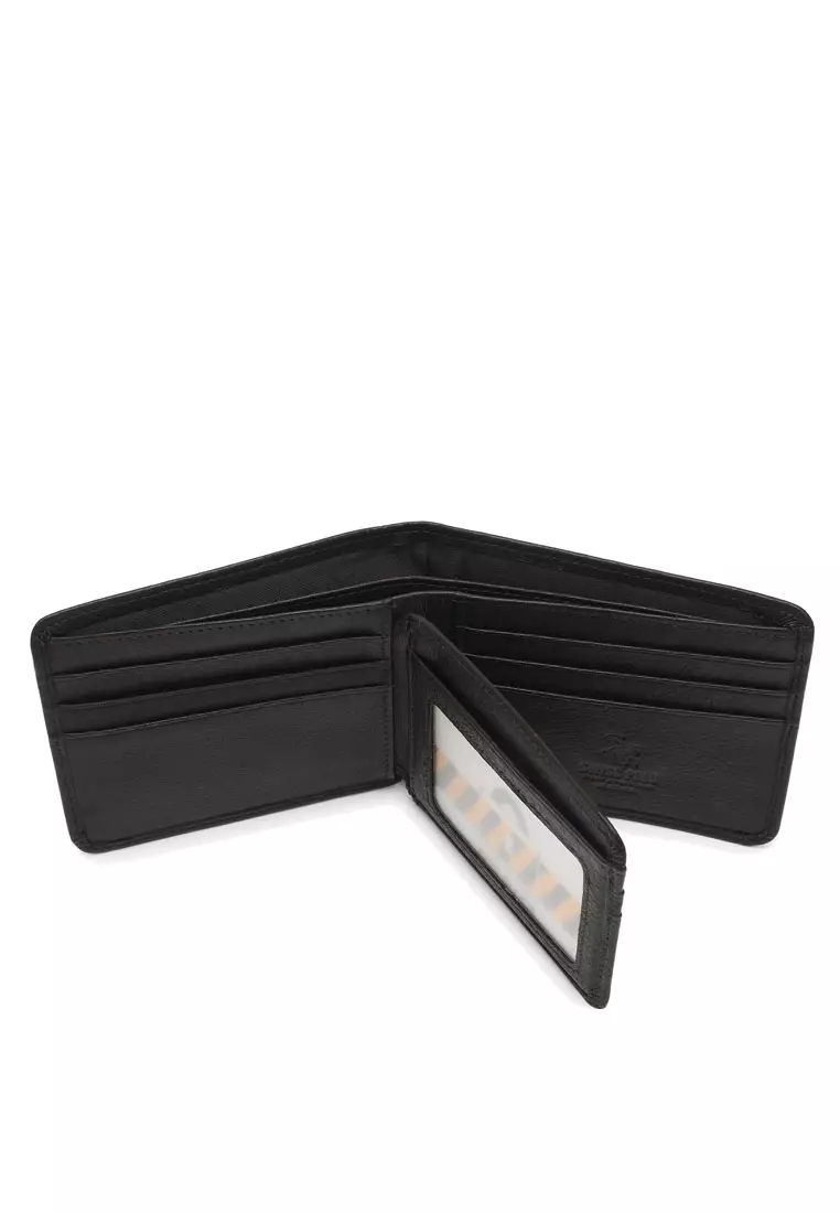 Men's Genuine Leather RFID Short Wallet - Brown