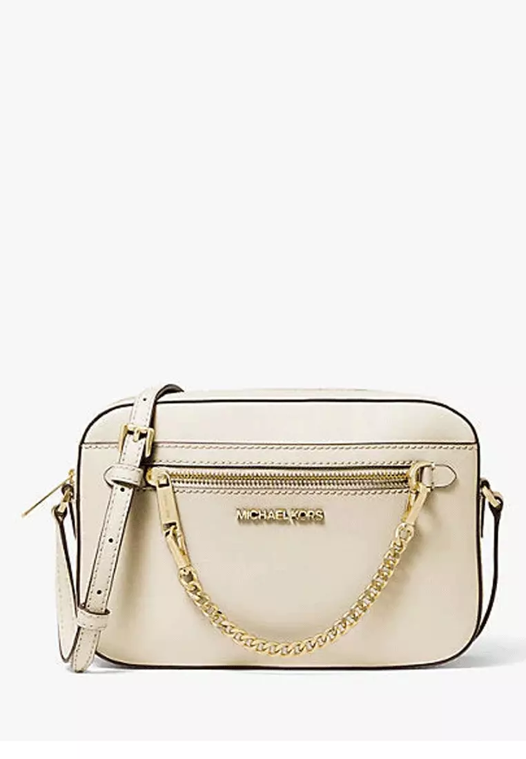 Michael michael kors jet set large saffiano top leather crossbody
