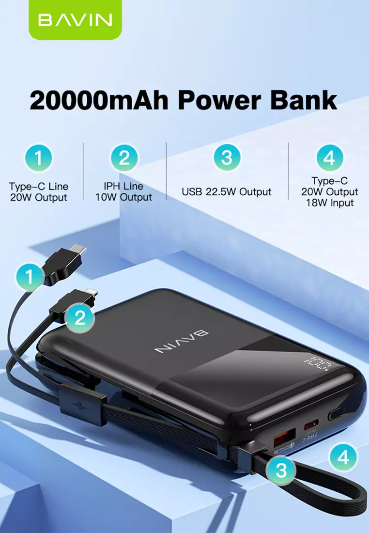 Buy Bavin Bavin Pc Mah Super Fast Charging W Power Bank W