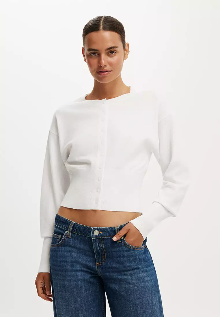 Sara Button Cardigan