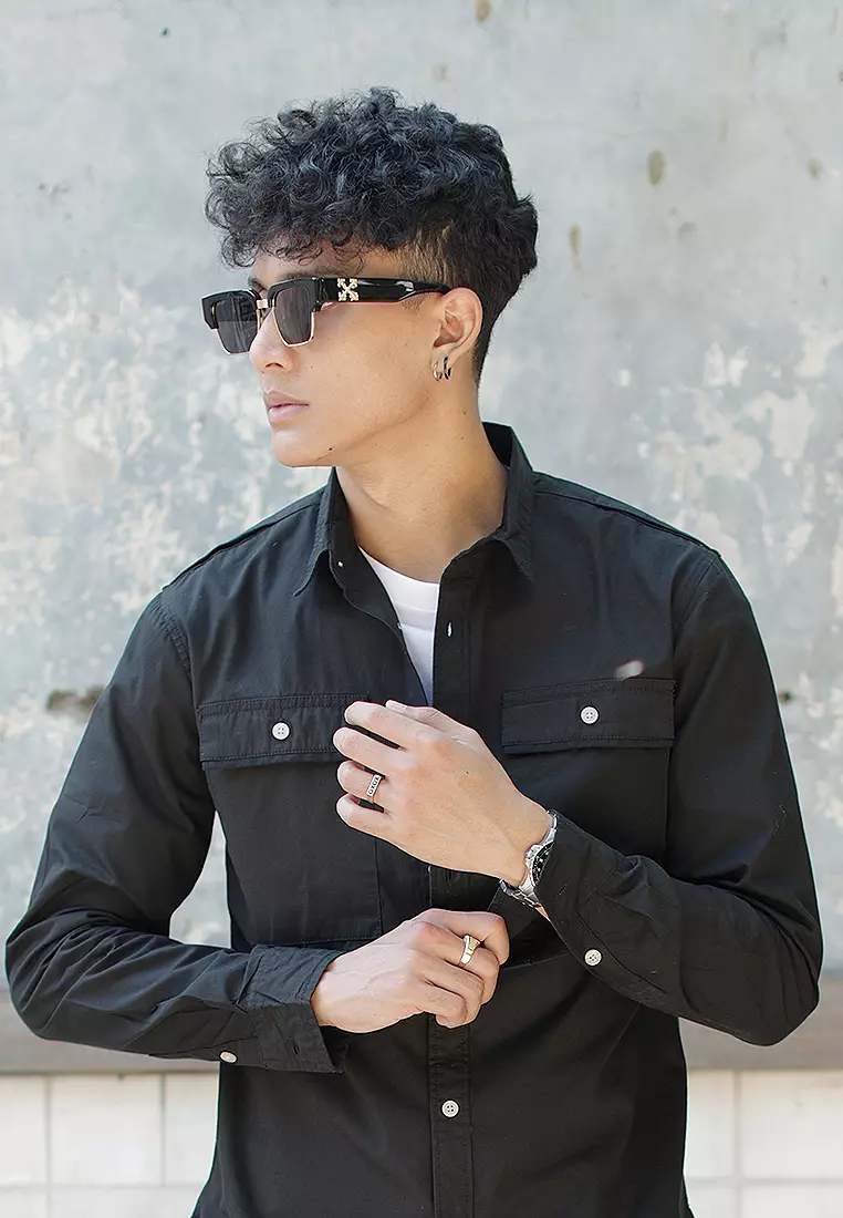 OXCON utility 2 Pocket Shirt Black