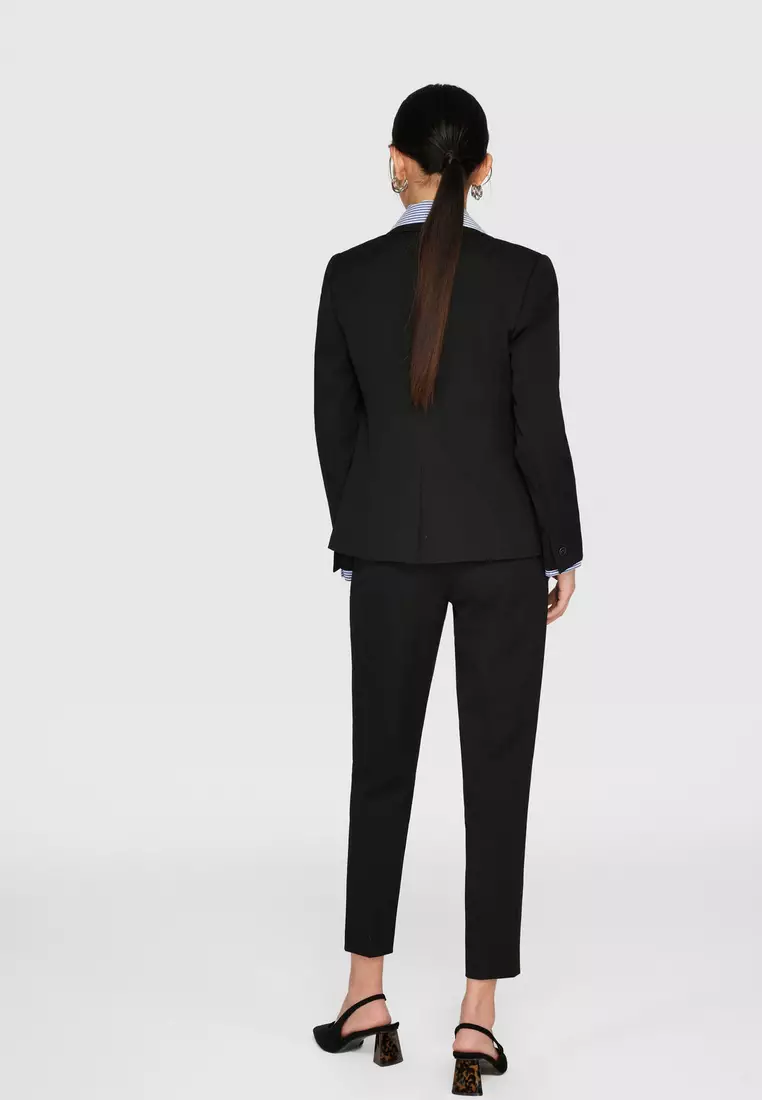 Long Sleeve Easy Fit Suit Blazer