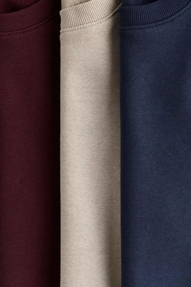 3-pack brushed-inside sweatshirts