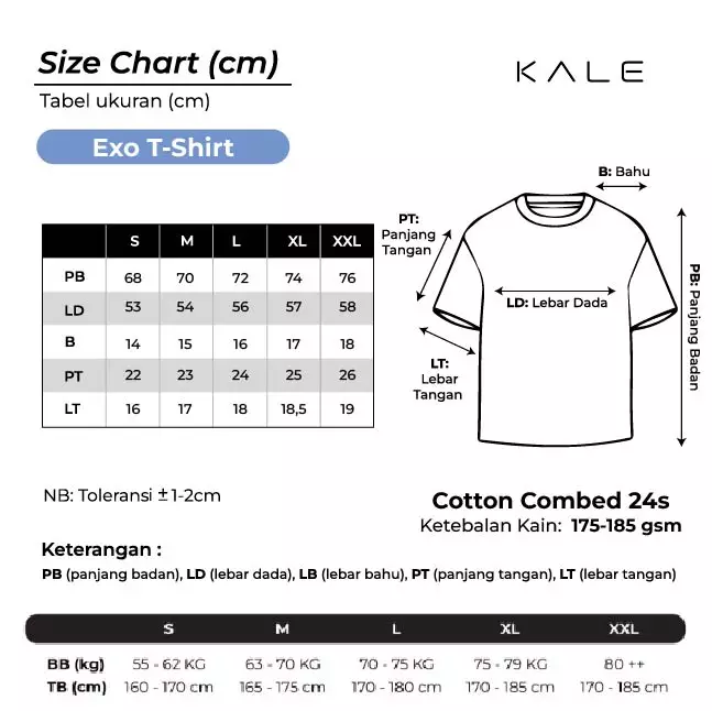 Kale Exo Light Brown / Atasan Kaos Pria / Baju Kaos Pria / Kaos Basic Pria / Kaos Boxy Fit / Kaos Korea