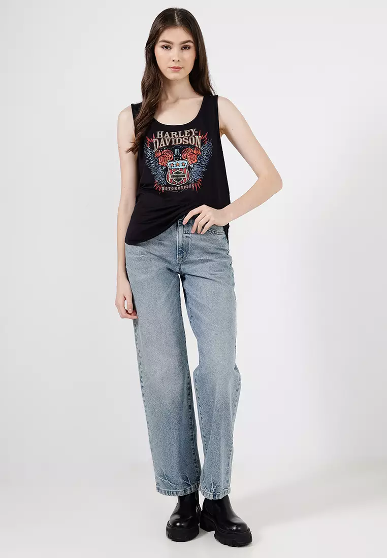 Harley-Davidson® Bling Laced Back Tank - H-D® Road Trip