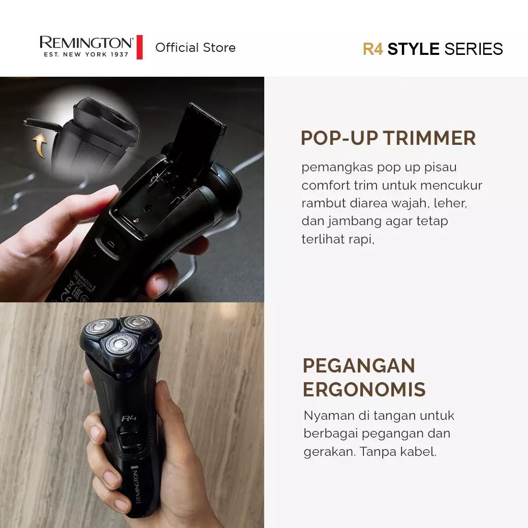 Remington R4 Style Series Rotary Shaver R3600