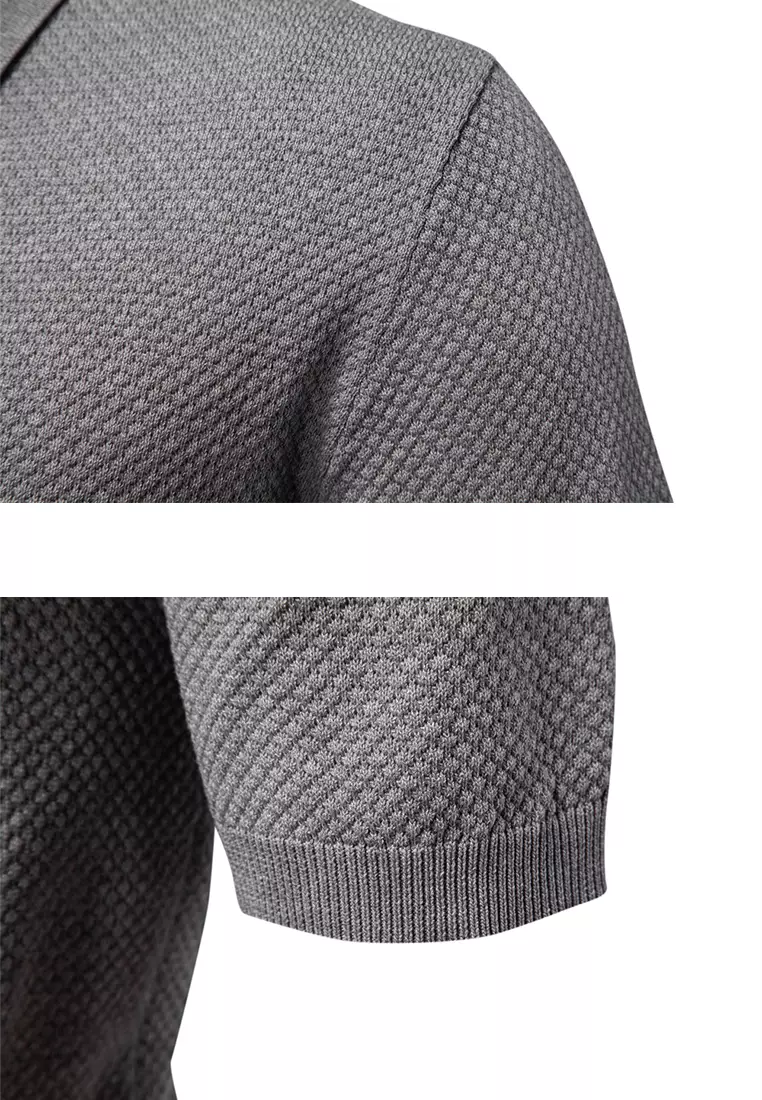 Business Textured Polo Shirt AX-PSD8025