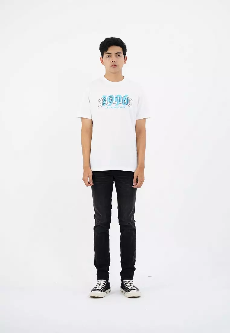 3Second Men's T-Shirt Short Sleeve Regular Fit Cotton Robb OL-C800125